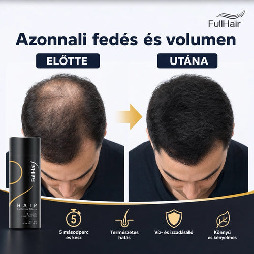 FullHair - Keratín Rostok Hajsűrítéshez 25G, Vízálló, Uniszex